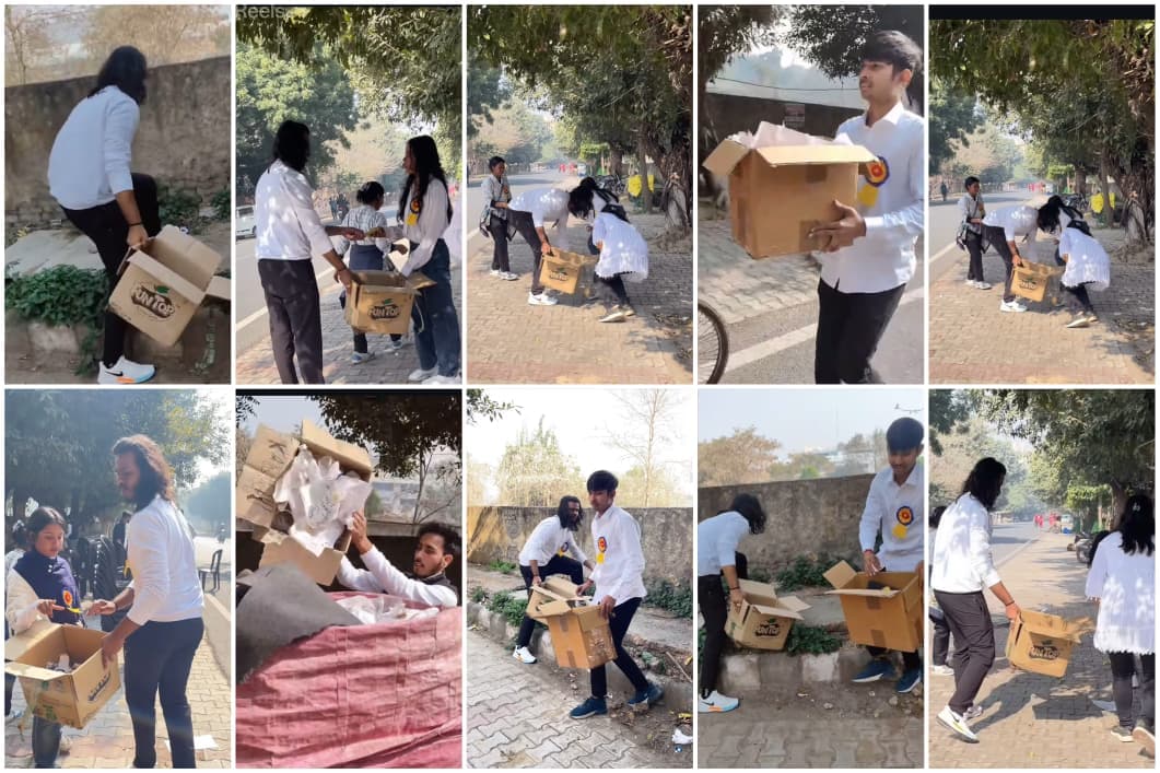 Volunteers cleaning and maintaining community areas