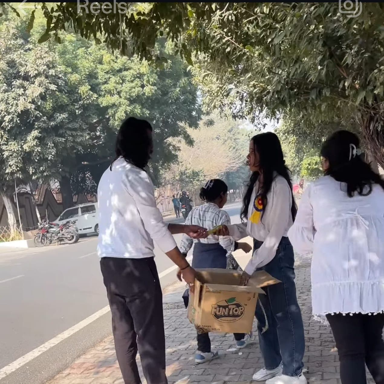 People working together in a community garden